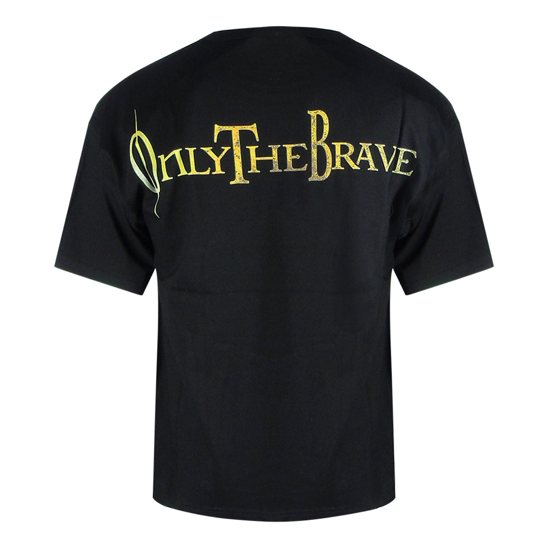 Diesel Gold Logo Black T-Shirt