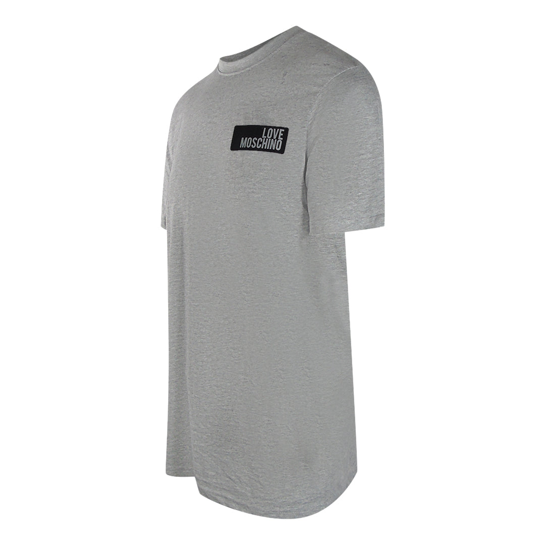 Love Moschino Block Logo Grey T-Shirt - Nova Clothing