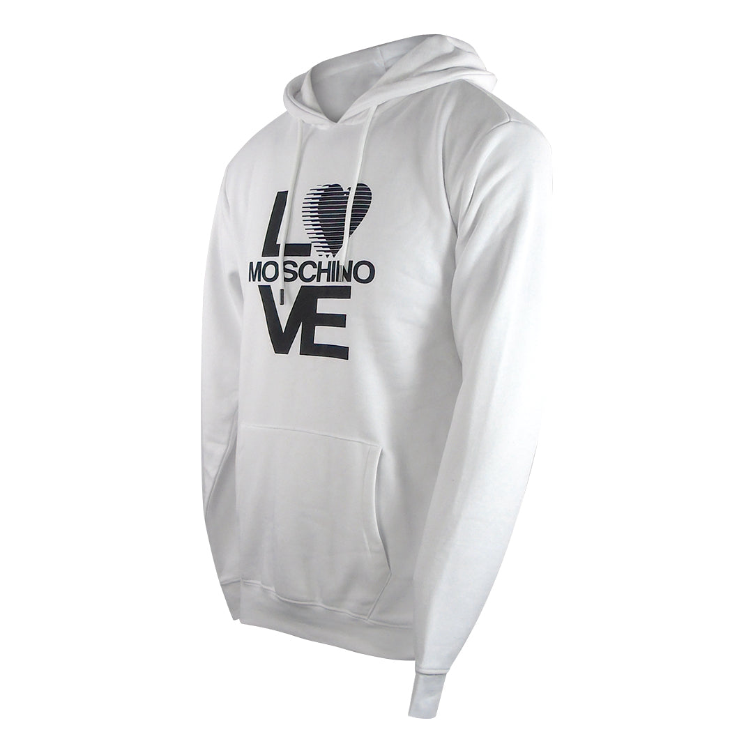 Love Moschino Bold Love Logo White Hoodie