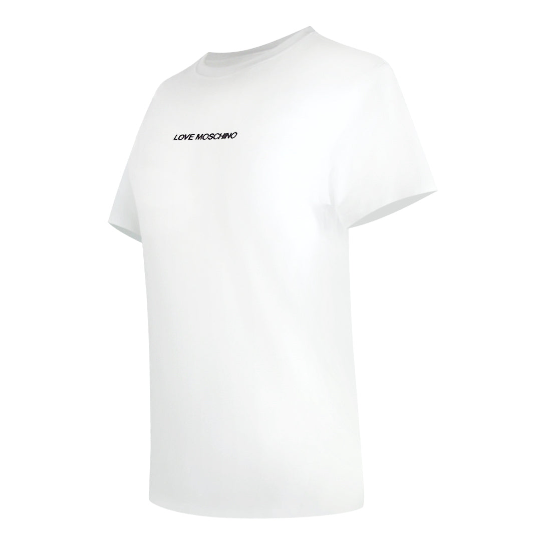 Love Moschino Bold Logo White T-Shirt