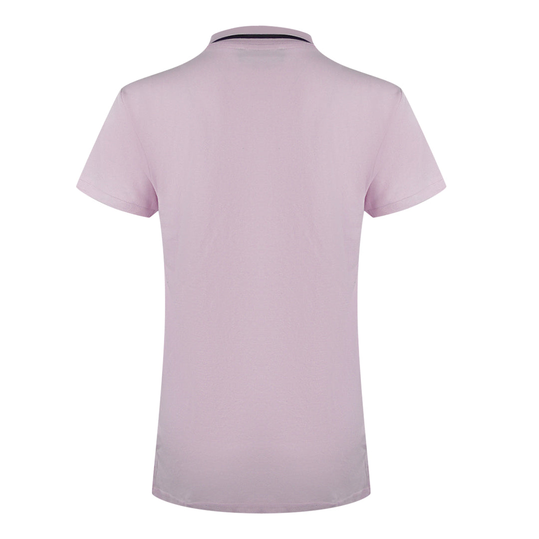 Love Moschino Signature Logo Pink Polo Shirt