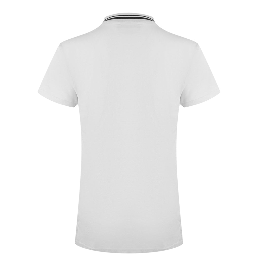 Love Moschino Small Box Logo White Polo Shirt