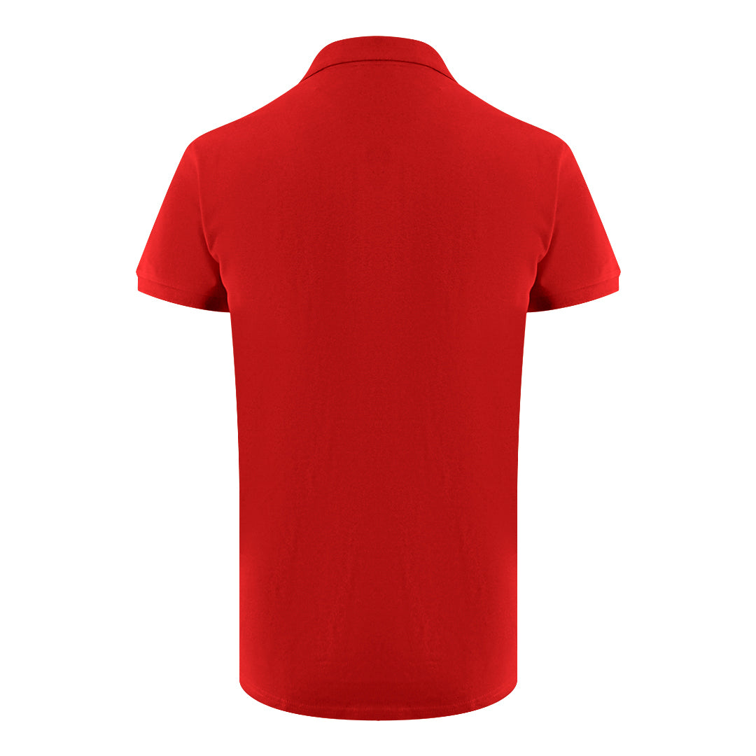 Ice Iceberg Triangle Logo Red Polo Shirt