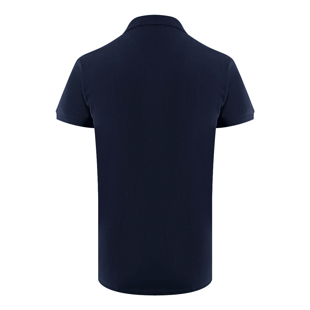 Ice Iceberg Triangle Logo Navy Blue Polo Shirt