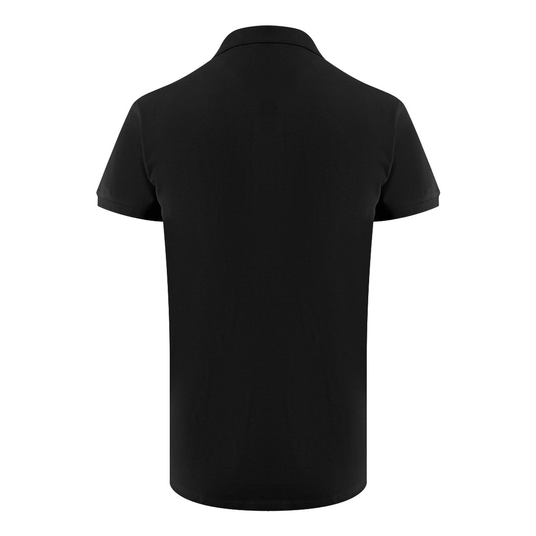 Ice Iceberg Triangle Logo Black Polo Shirt