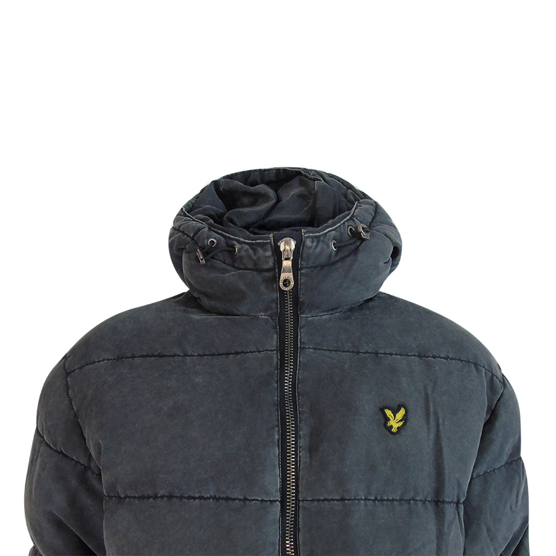 Lyle & Scott Washed Wadded Jacket Black
