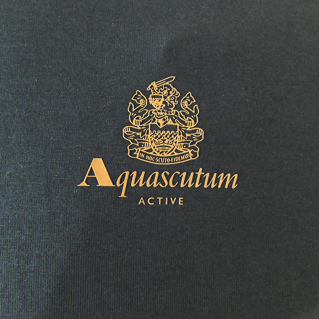 Aquascutum Active Small Logo Navy Blue T-Shirt