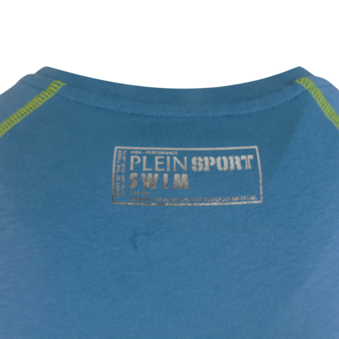 Plein Sport Performance Logo Light Blue T-Shirt