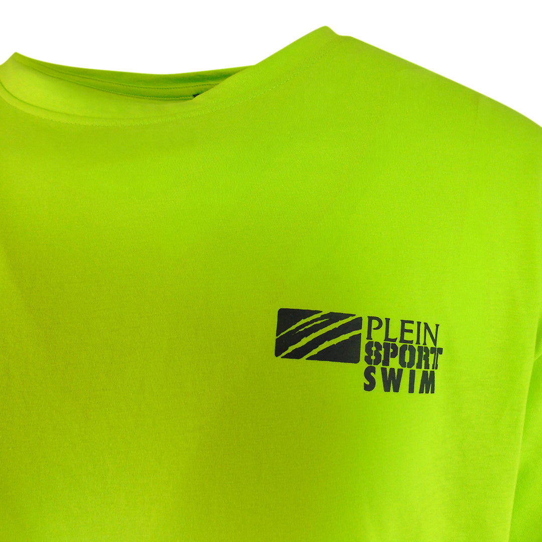 Plein Sport Basic Logo Yellow Fluo T-Shirt