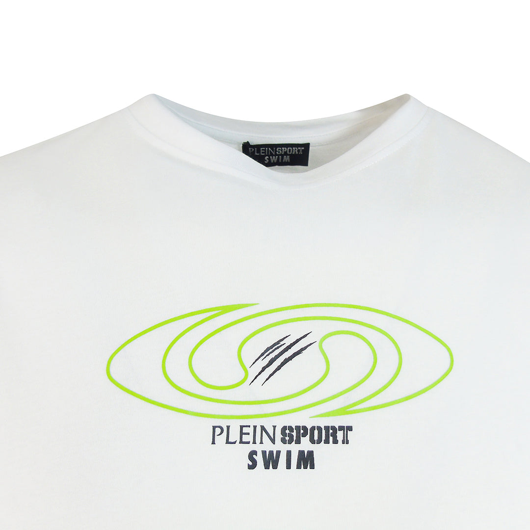 Plein Sport Spiral Logo White T-Shirt