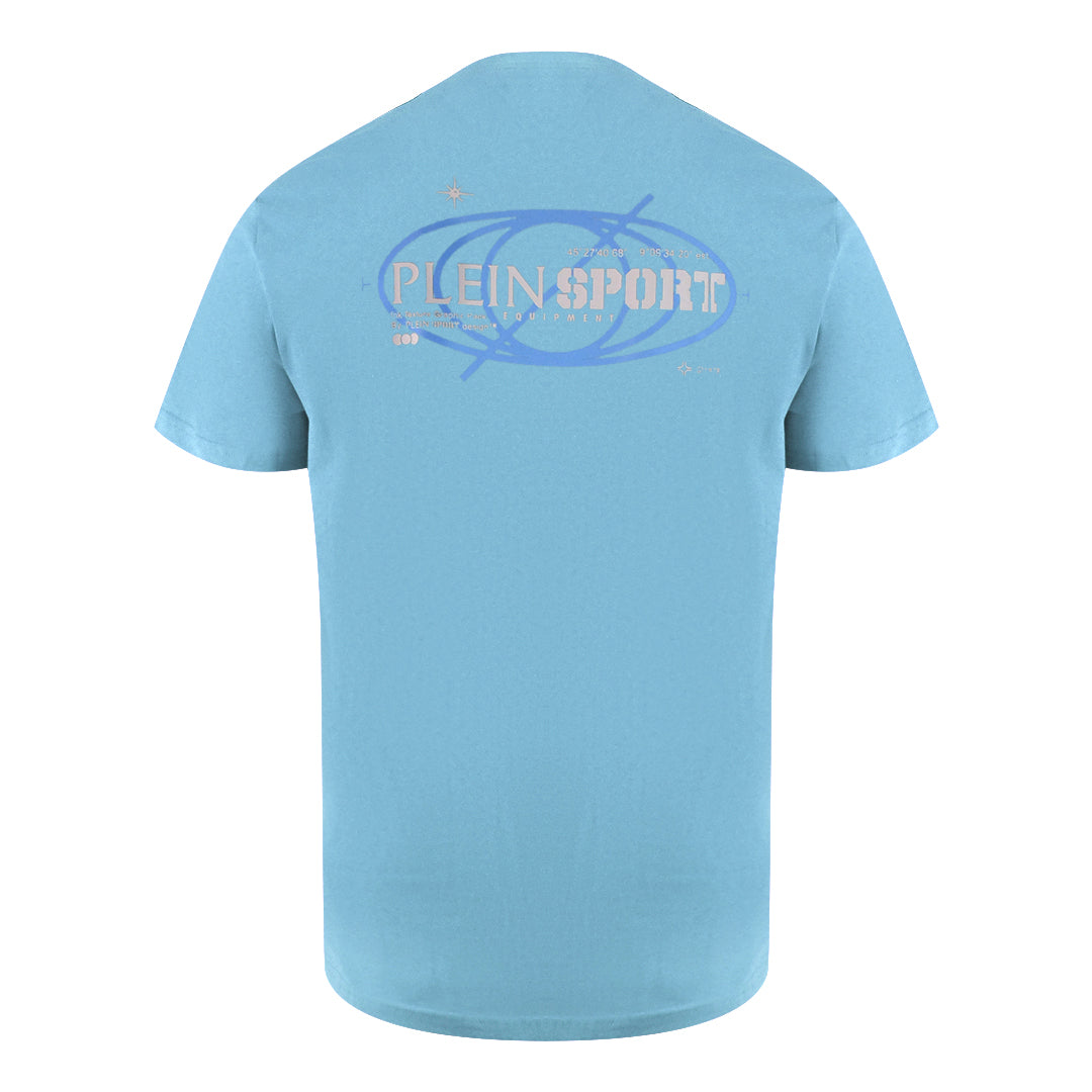 Plein Sport Geo Logo Stretch Blue T-Shirt