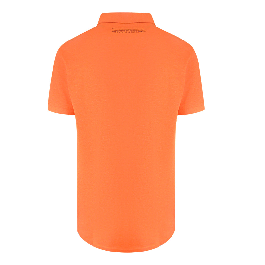 Plein Sport Basic Logo Stretch Orange Polo Shirt