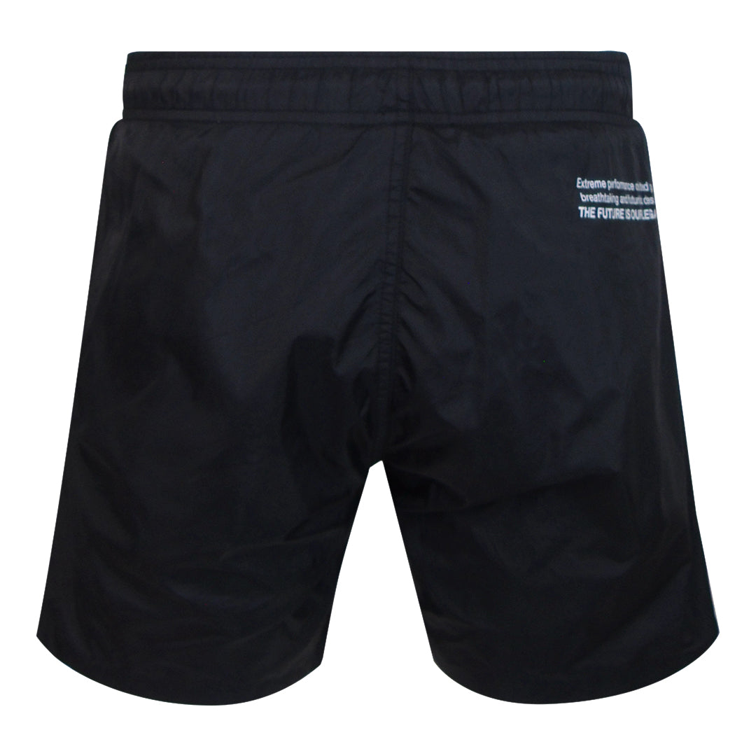 Plein Sport Basic Logo Medium Boardshort Black Swim Shorts