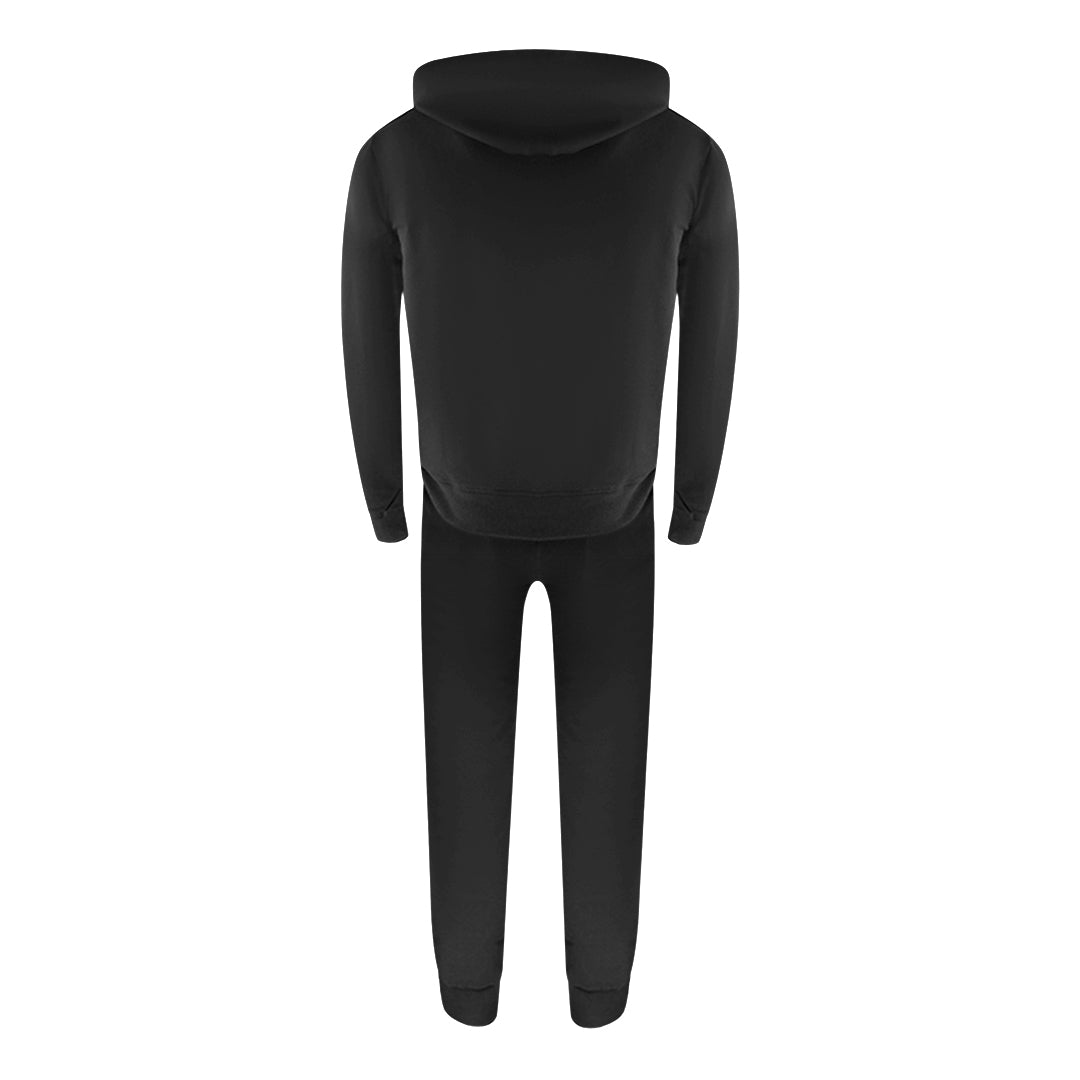 Aquascutum Black Zip-Up Hoodie And Track Pants Set