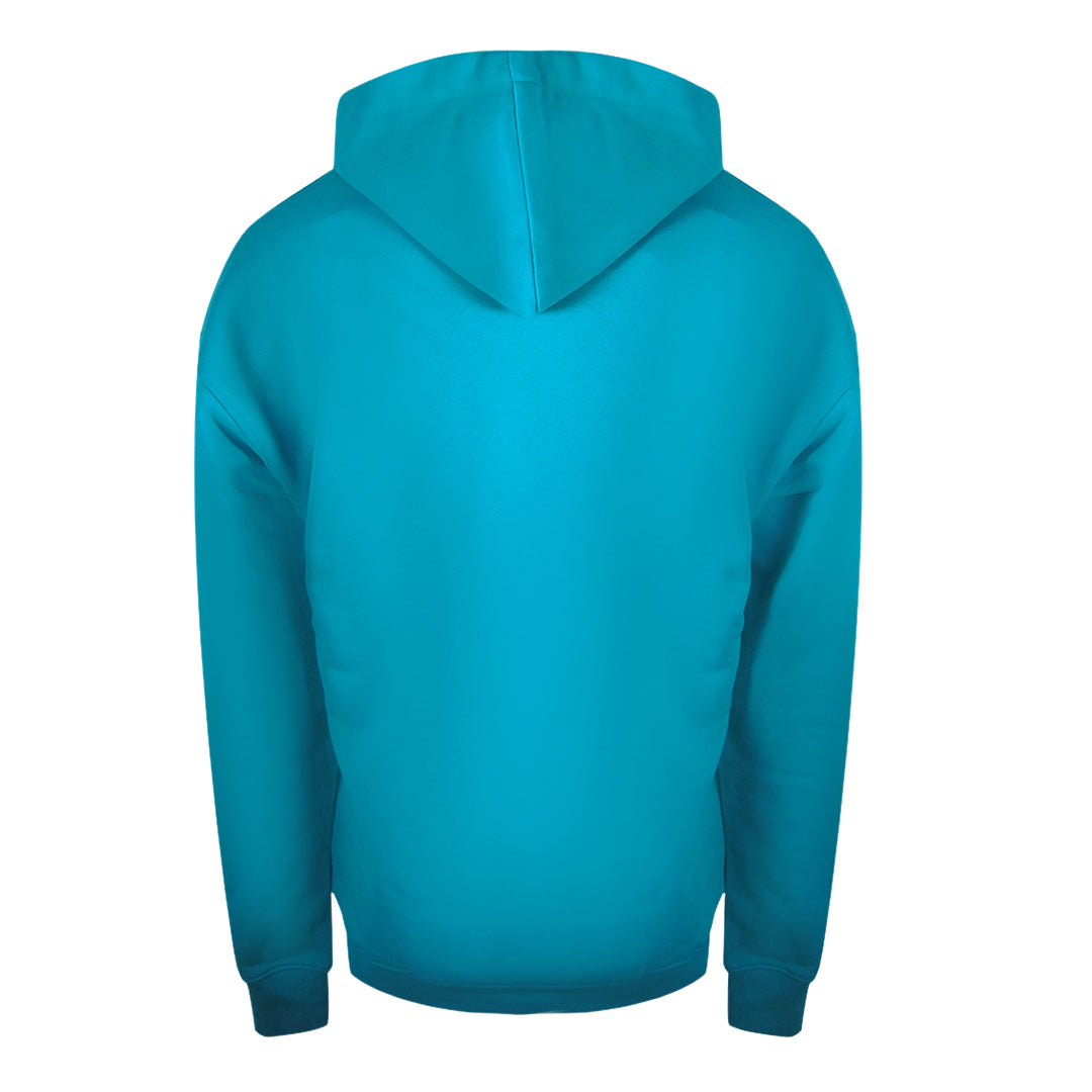 Moschino Couture Logo Turquoise Blue Hoodie