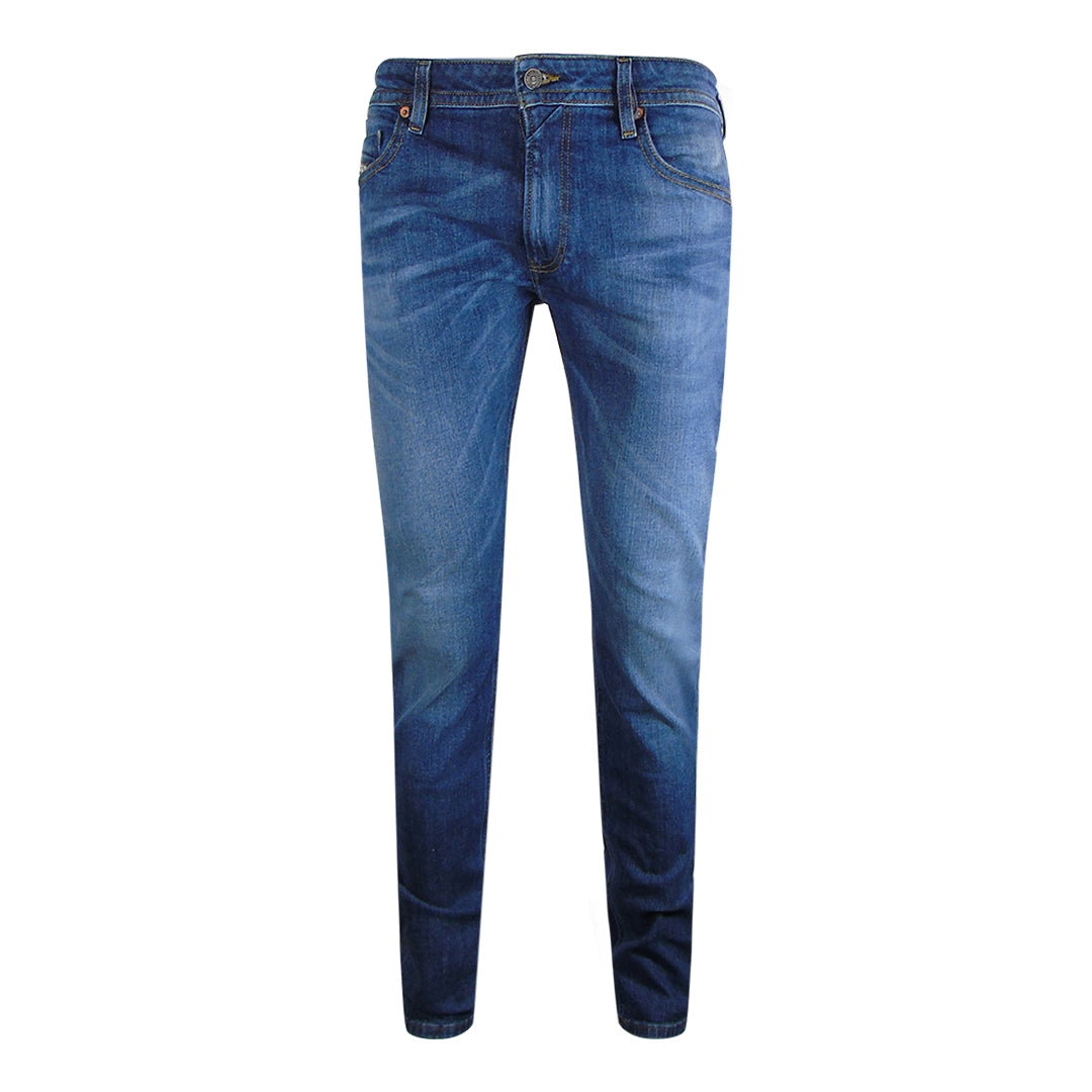 Diesel Thommer-X Brown Badge Blue Denim Pants