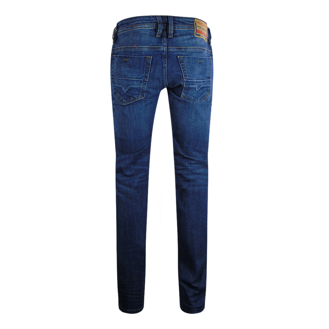 Diesel Thommer-X Brown Badge Blue Denim Pants