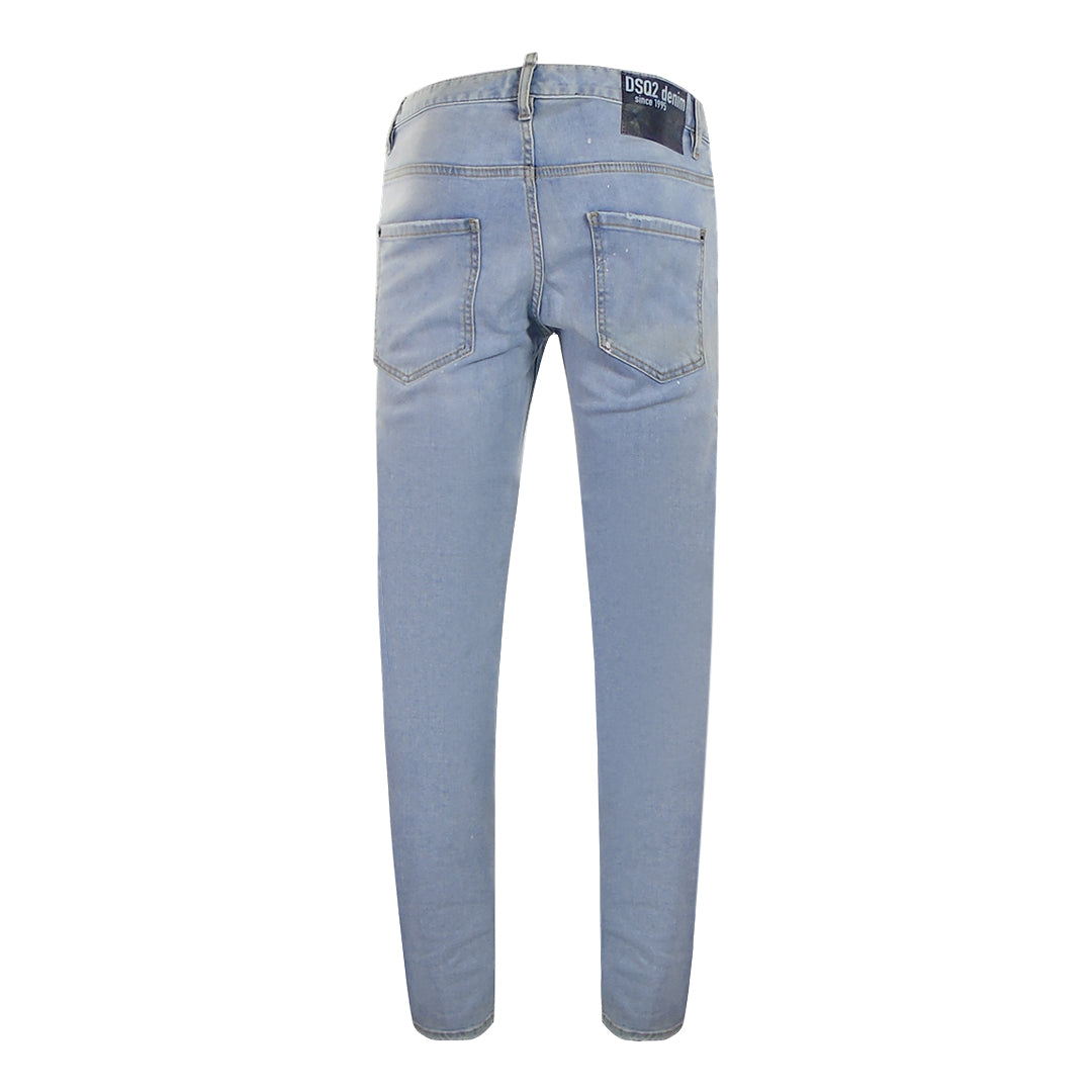 Dsquared2 Skater Jean Light Blue Ripped Jeans