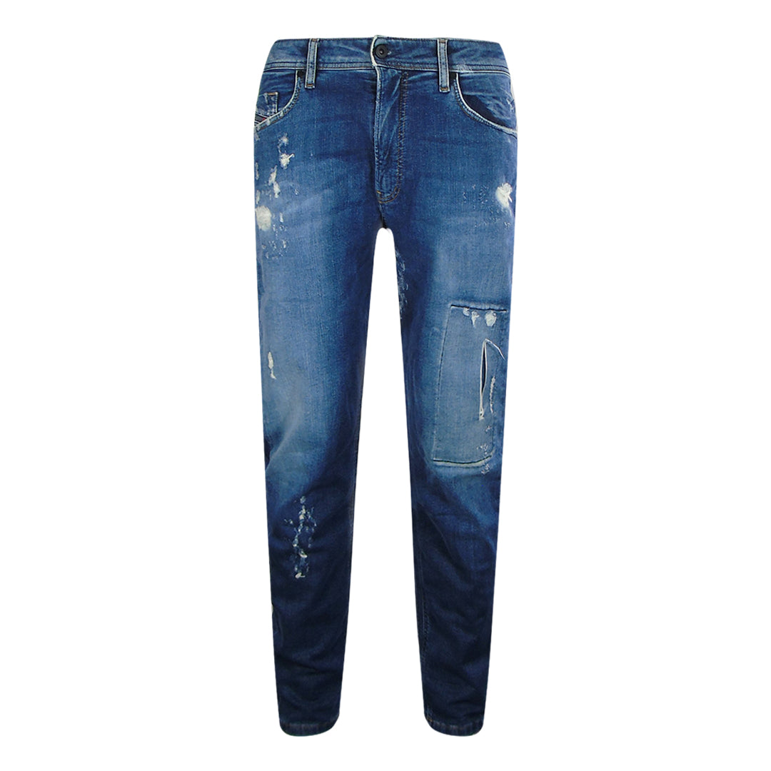 Diesel Narrot-T Ripped Style Blue Jogg Jean