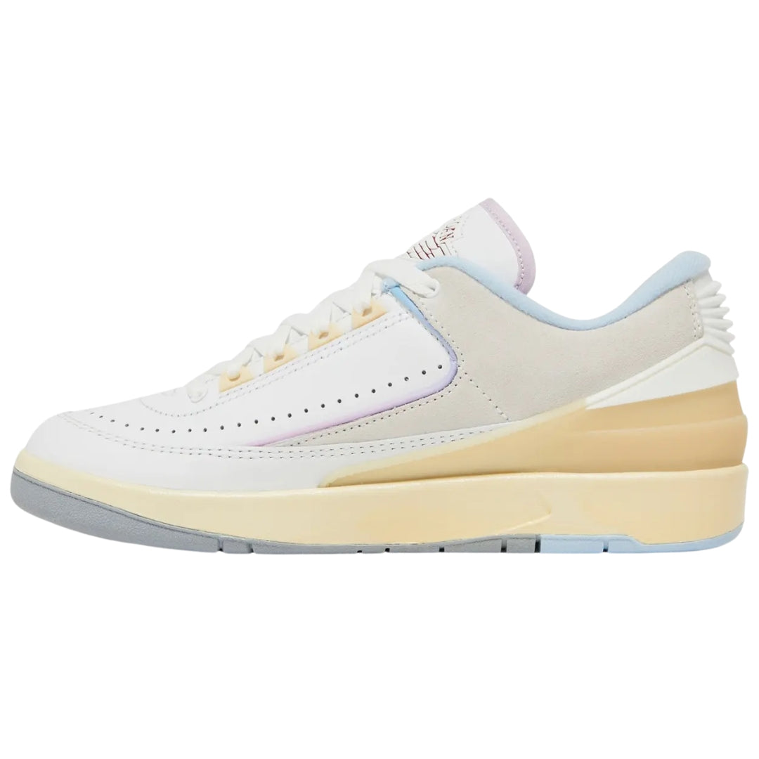 NIKE DX4401 146 Nike Air Jordan Retro Low WHITE/PINK/BLUE/ OFF WHITE TRAINER WOMEN UK 6