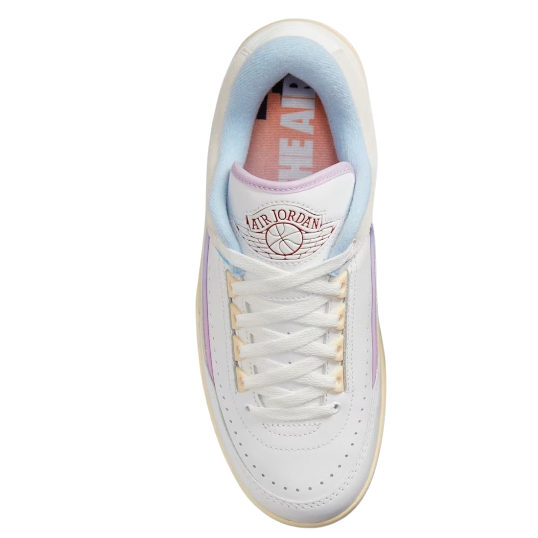 NIKE DX4401 146 Nike Air Jordan Retro Low WHITE/PINK/BLUE/ OFF WHITE TRAINER WOMEN UK 6