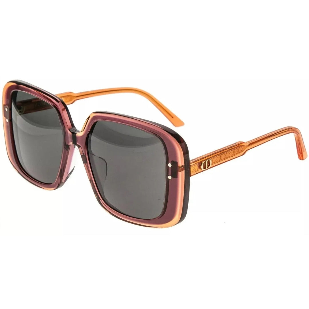 Dior DiorHighlight Red Frame Smoke Grey Lens Sunglasses