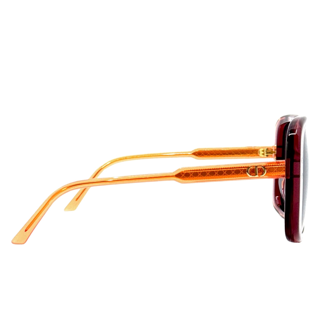 Dior DiorHighlight Red Frame Smoke Grey Lens Sunglasses