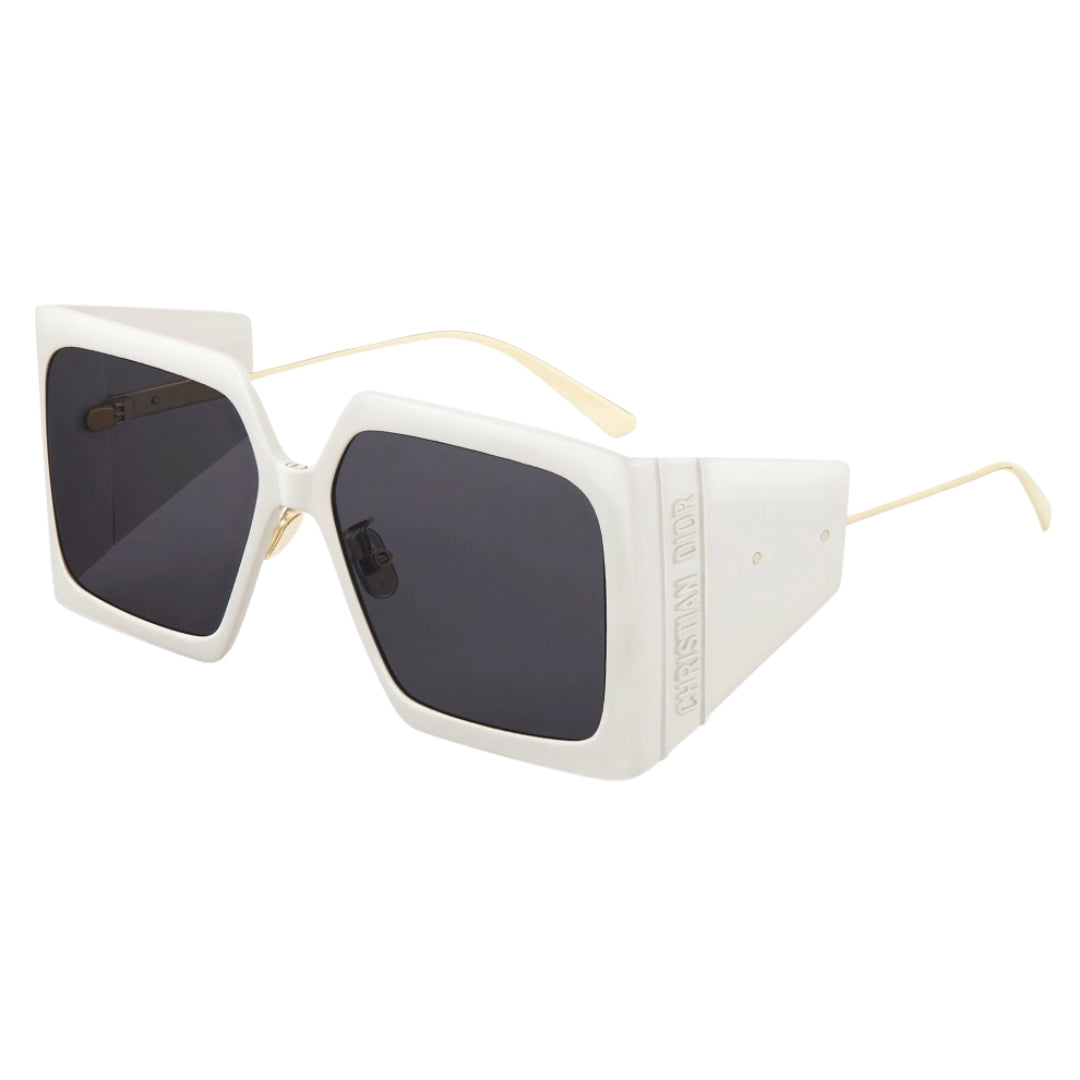 Dior DiorSolar Ivory Frame Dark Grey Lens Sunglasses