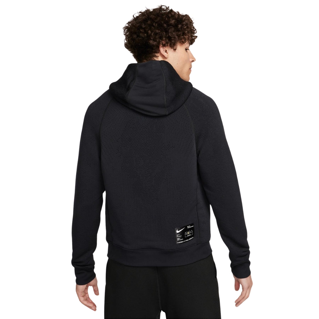 NIKE FB6847 010 Nike Axis Performance System collection BLACK HOODED JUMPER MENS S