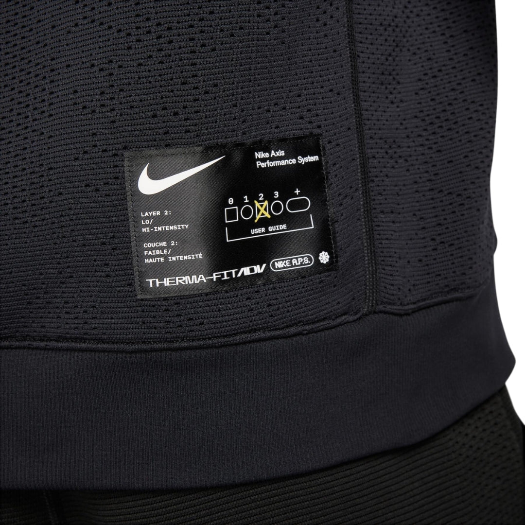 NIKE FB6847 010 Nike Axis Performance System collection BLACK HOODED JUMPER MENS S