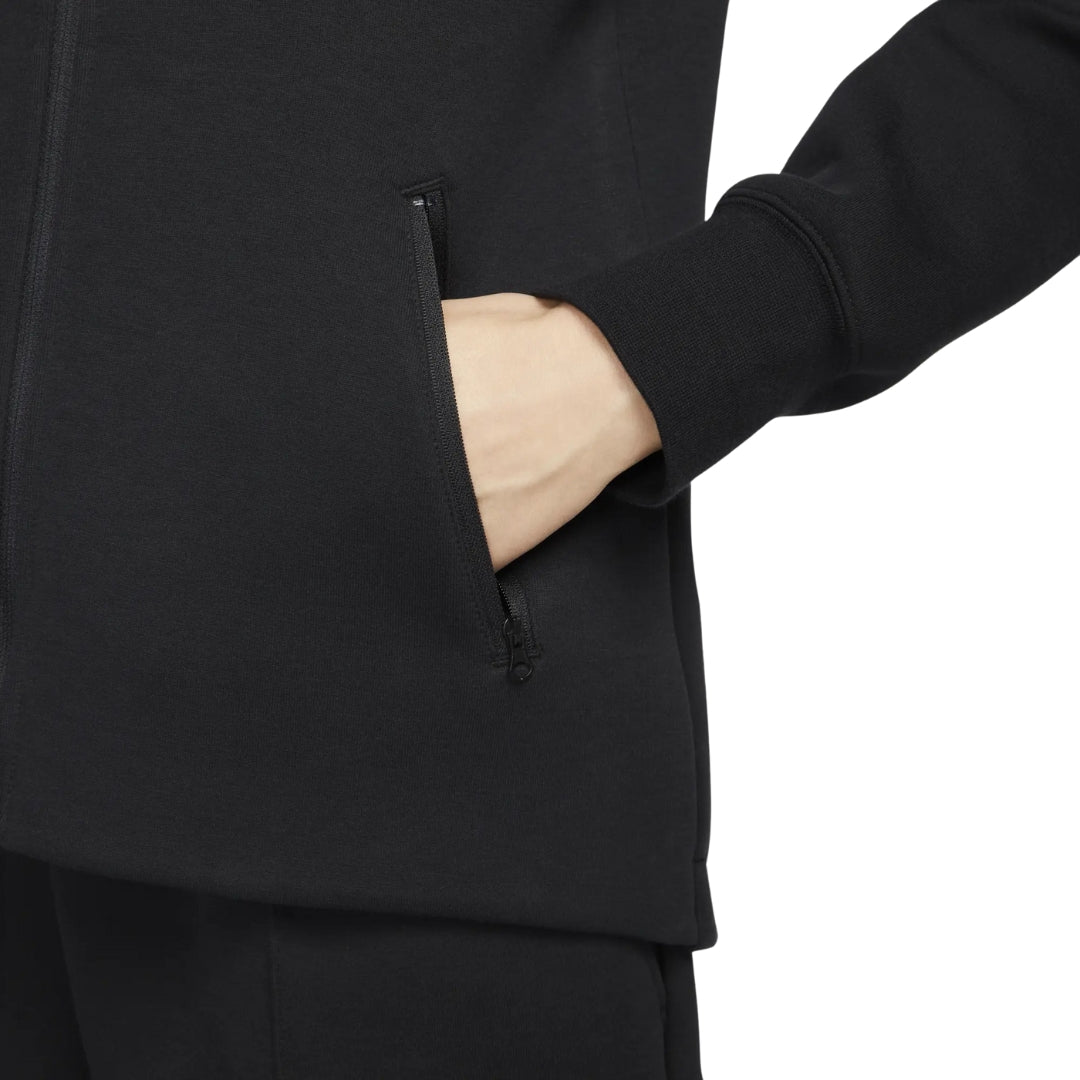 Nike Black Hooded Zip-Up Top