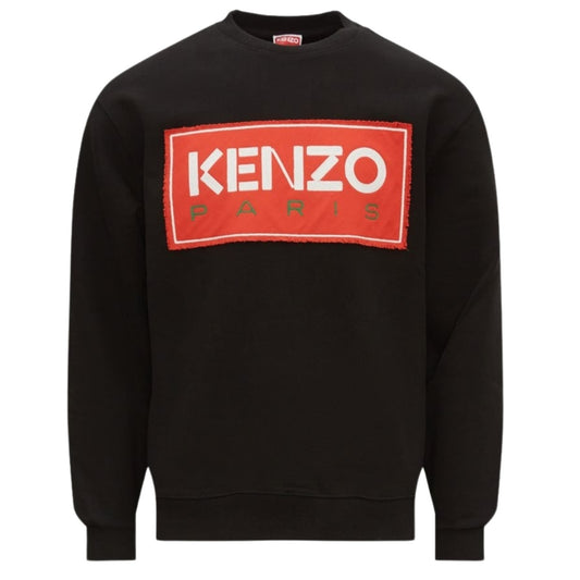 Kenzo Paris Block Logo Black Sweatshirt S