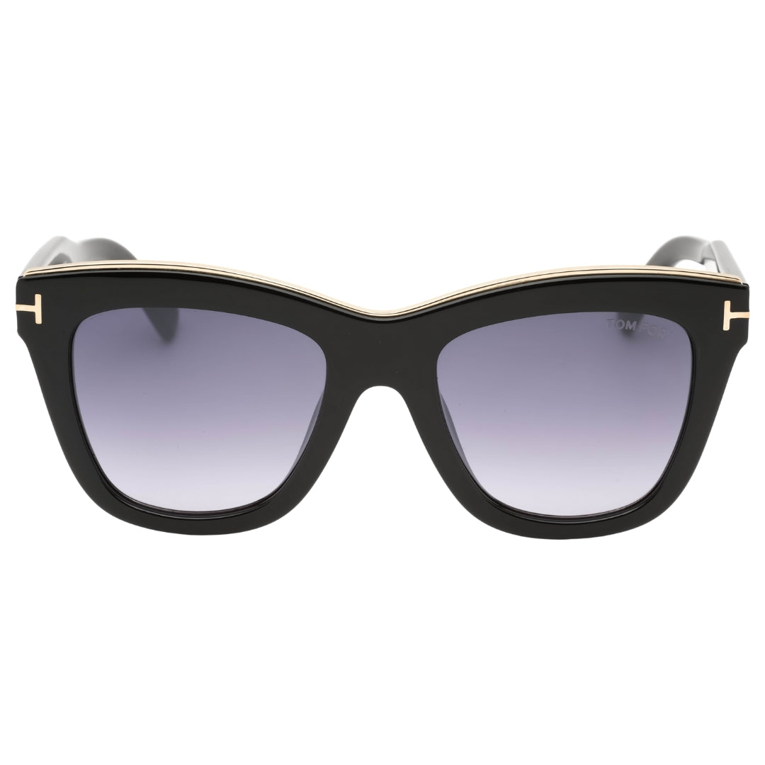 Tom Ford Smoke Mirror Lens Shiny Black Sunglasses