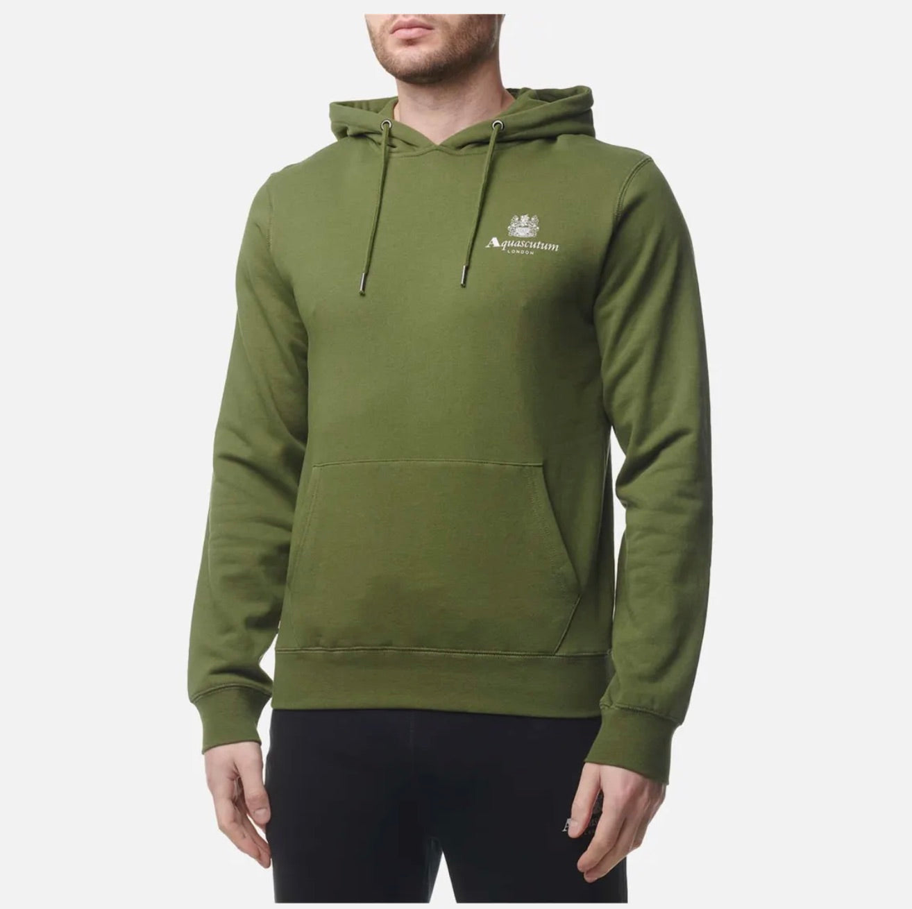 Aquascutum Active Big Logo Green Hoodie
