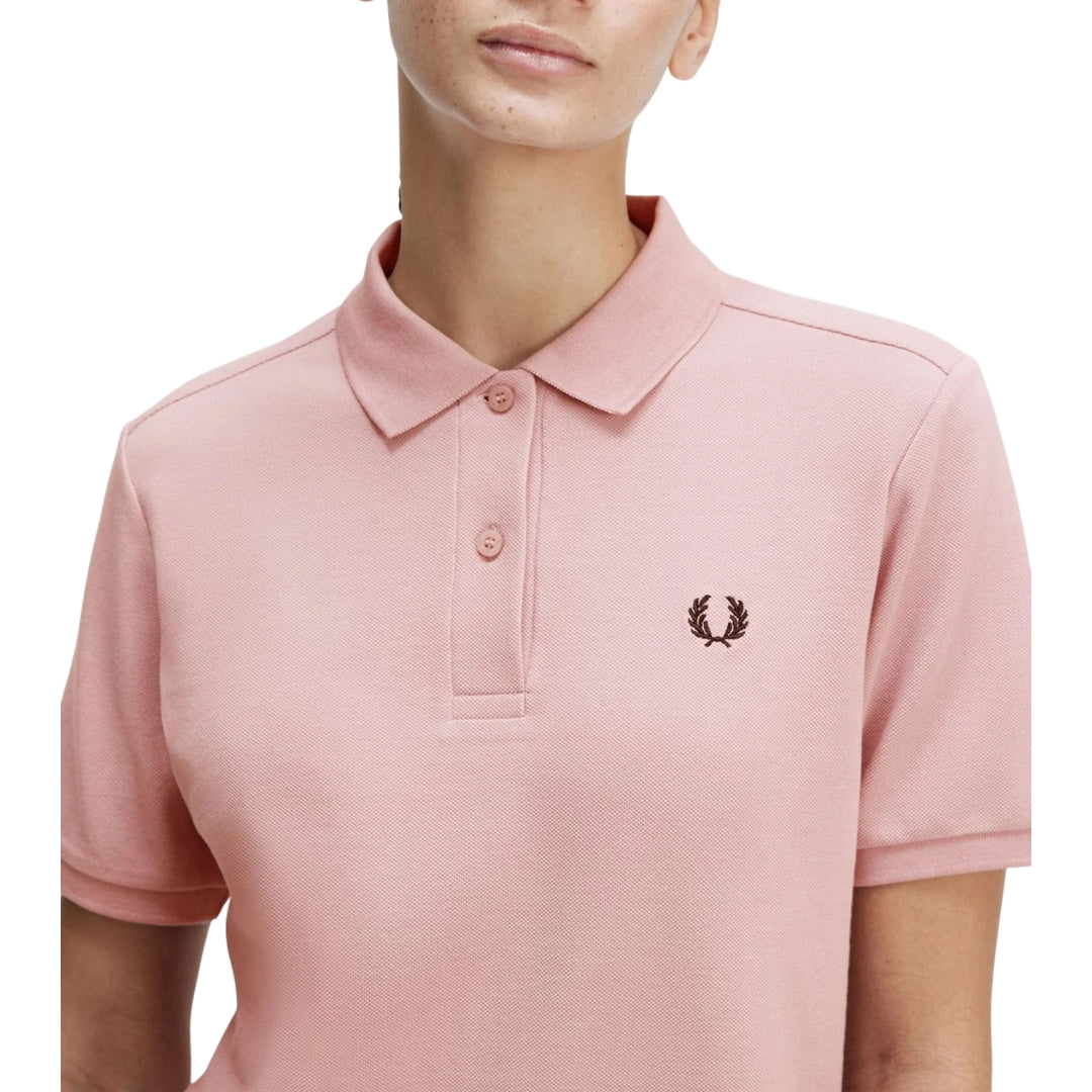 Fred Perry G6000 S51 Dusty Rose Pink Polo Shirt Womens XS