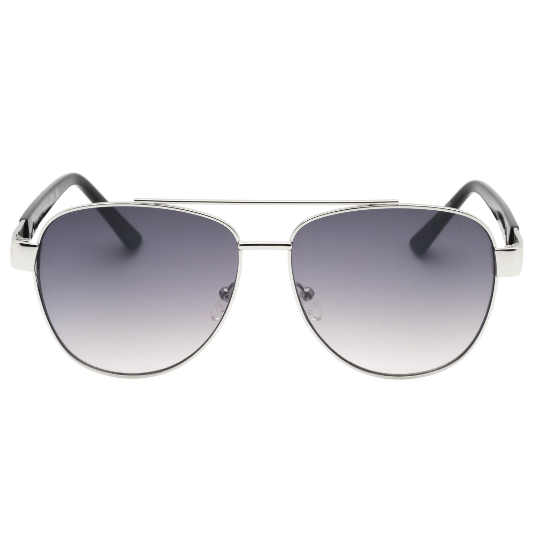 Guess Gradient Smoke Lens Silver Framed Sunglasses
