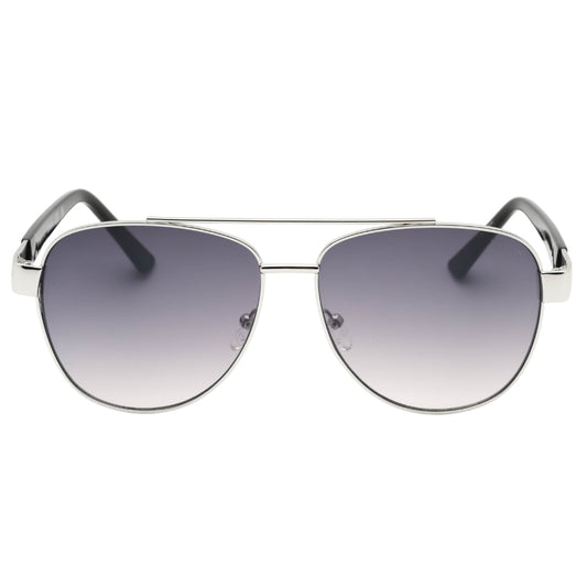 Guess Gradient Smoke Lens Silver Framed Sunglasses
