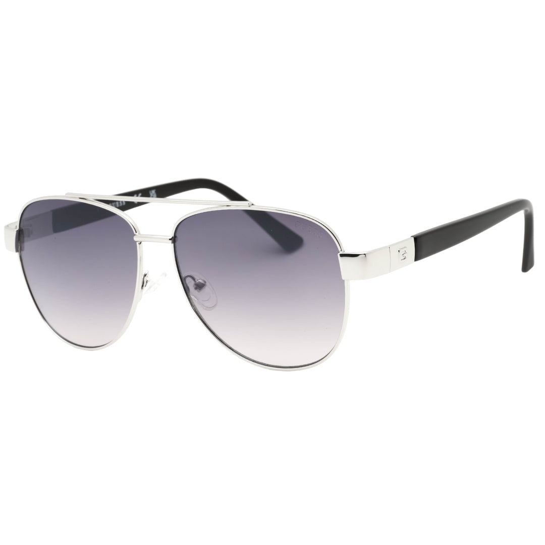 Guess Gradient Smoke Lens Silver Framed Sunglasses