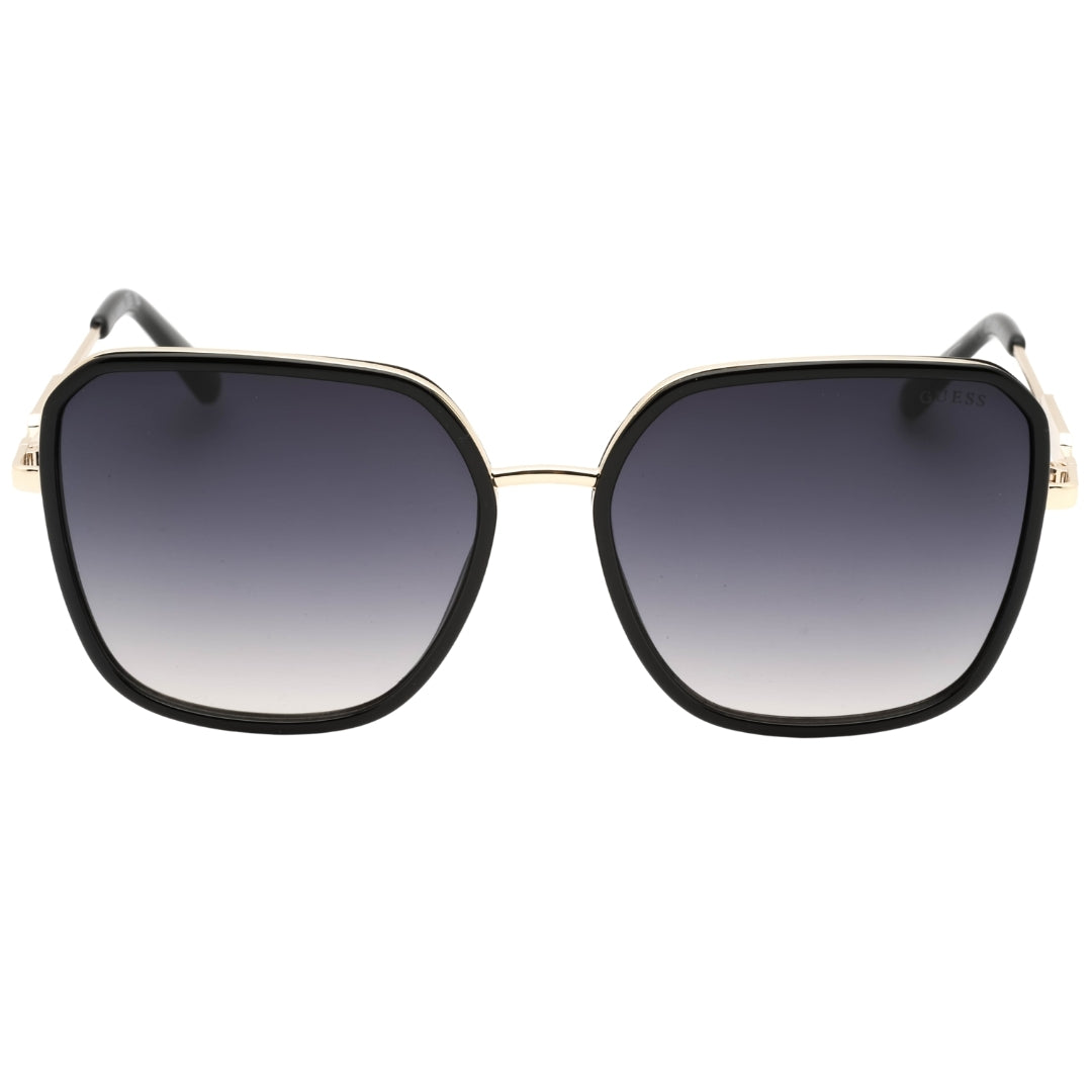 Guess Gradient Smoke Lens Shiny Black Sunglasses