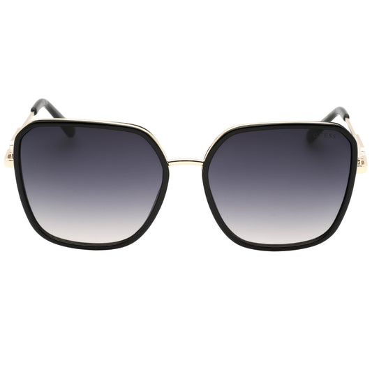 Guess Gradient Smoke Lens Shiny Black Sunglasses