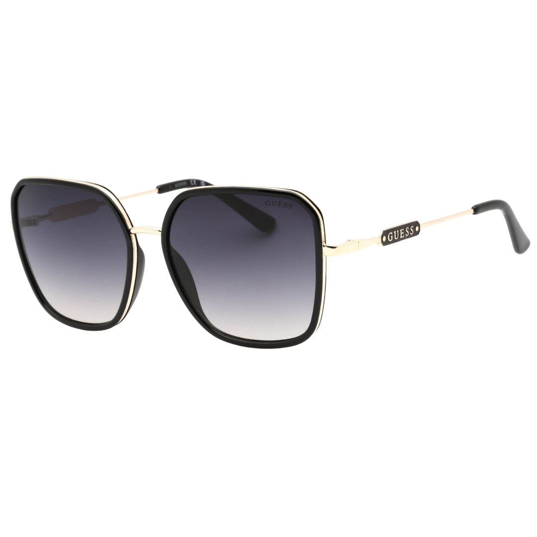 Guess Gradient Smoke Lens Shiny Black Sunglasses