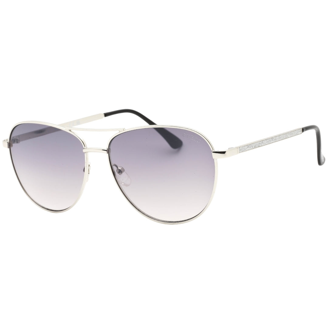 Guess Gradient Smoke Lens Silver Sunglasses