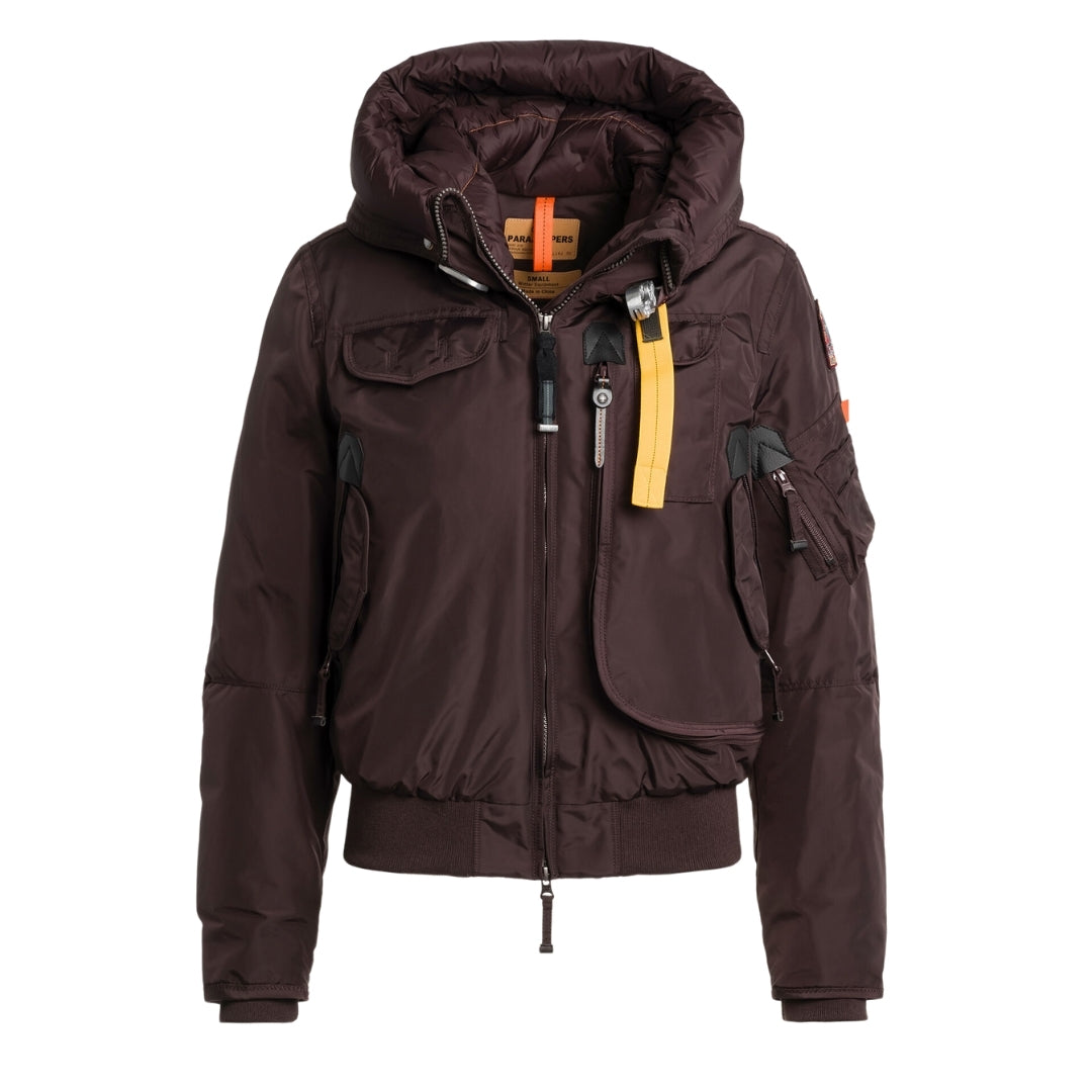 Parajumpers GOBI PWJKMA31 357 OBSIDION Dark Brown DOWN JACKET Womens S