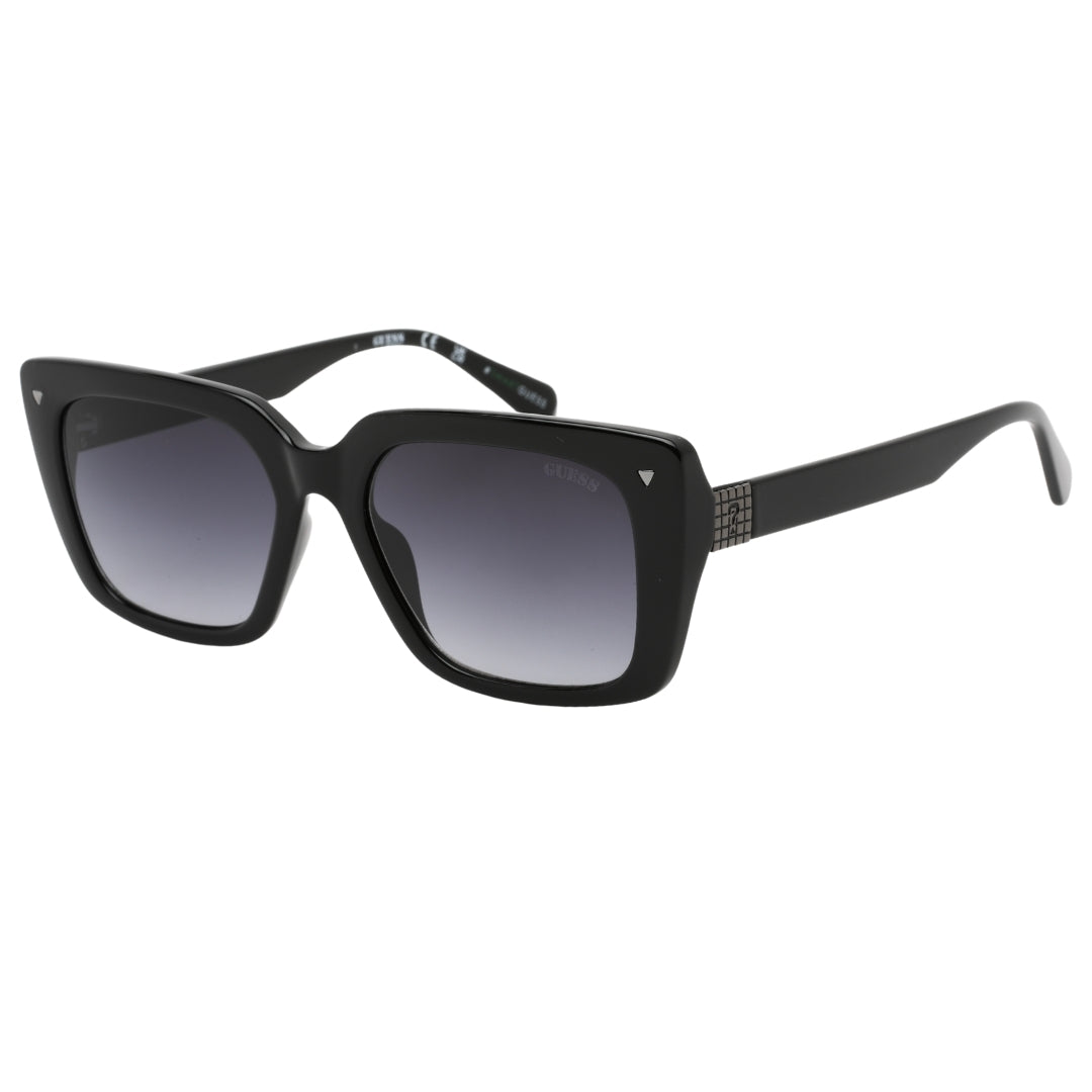 Guess Gradient Smoke Lens Shiny Black Framed Sunglasses