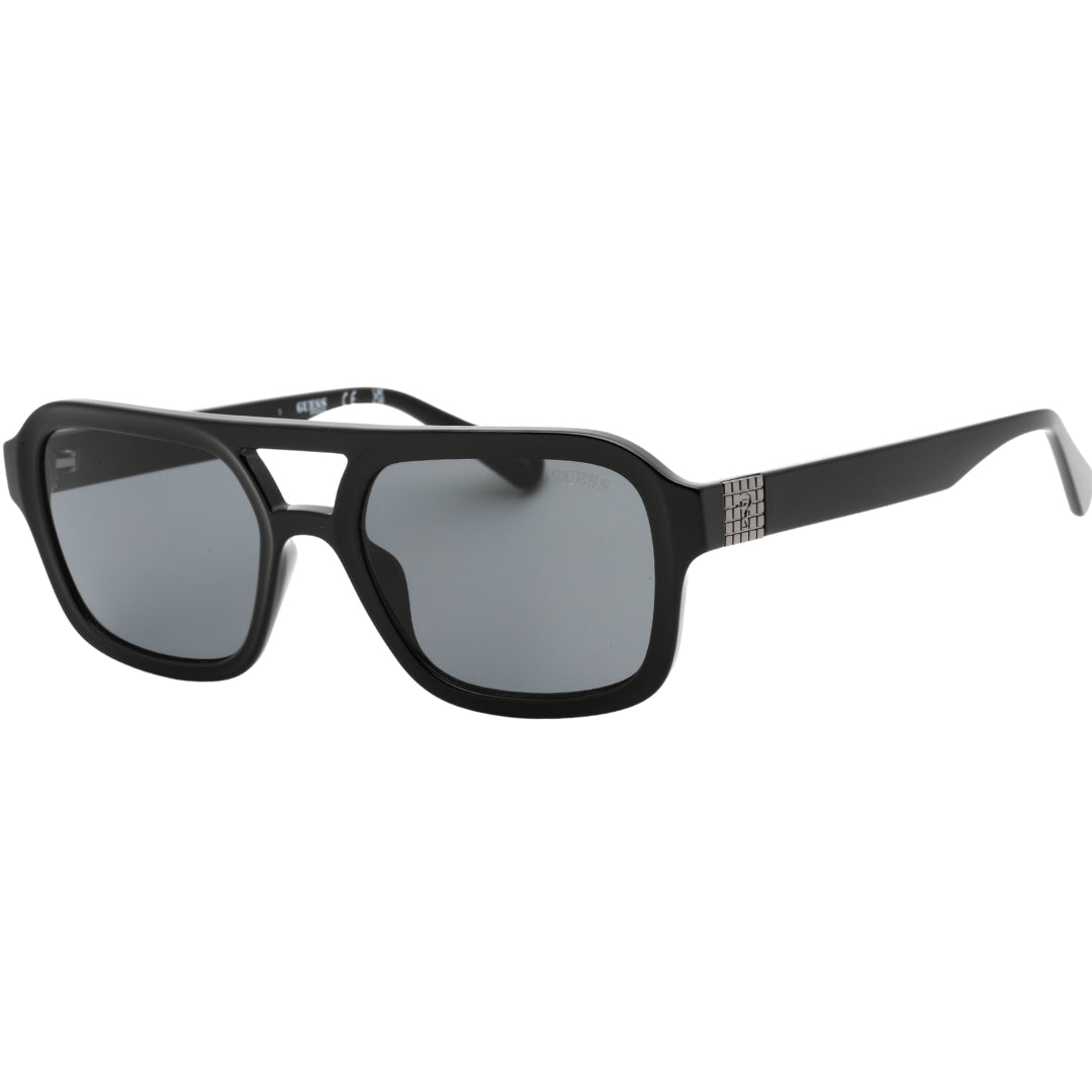 Guess Smoke Lensed Shiny Black Sunglasses