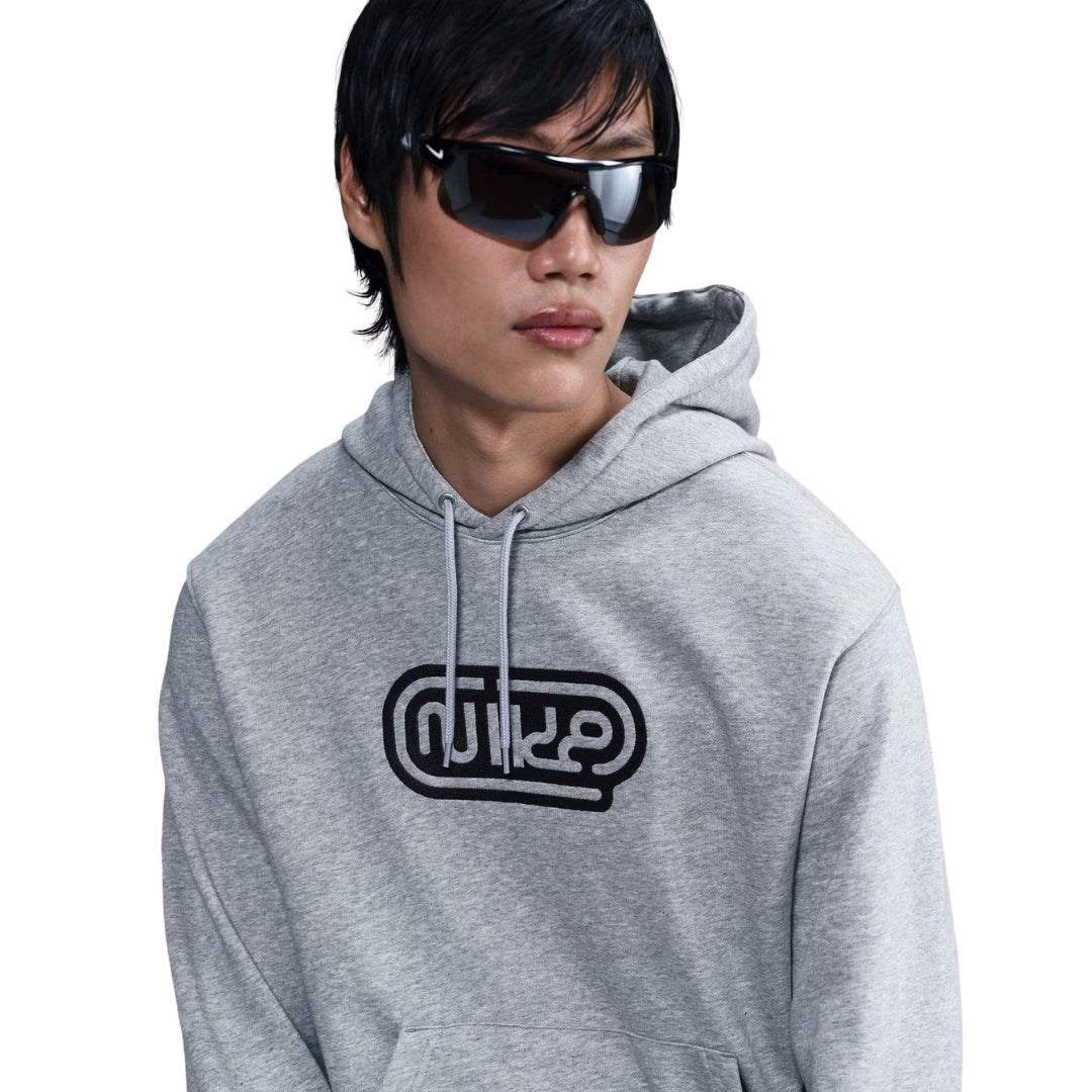 Nike Club Pullover French Terry Grey Hoodie M