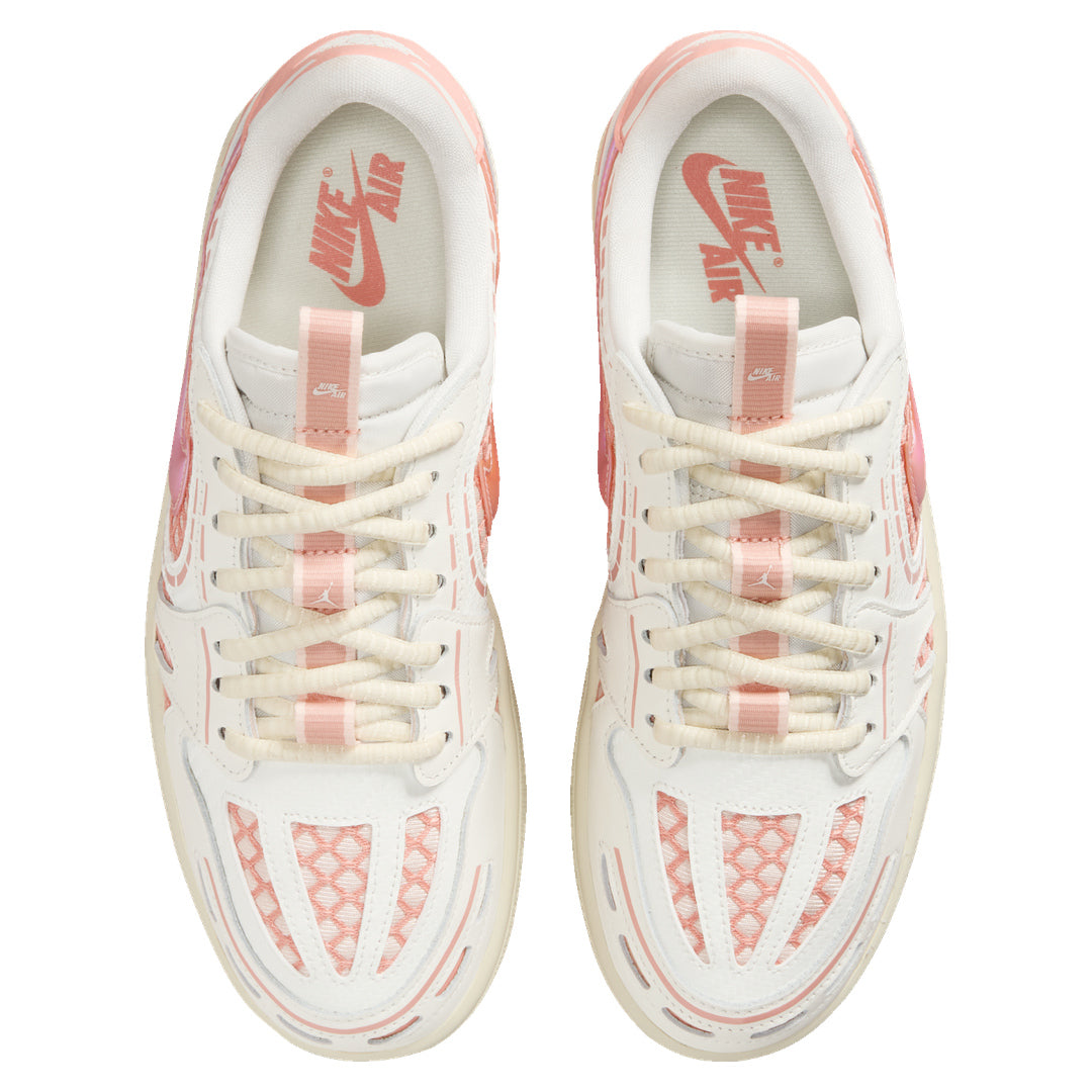 Nike Air Jordan 1 Low Method of Make V3 Sail Washed Coral Trainers UK 4