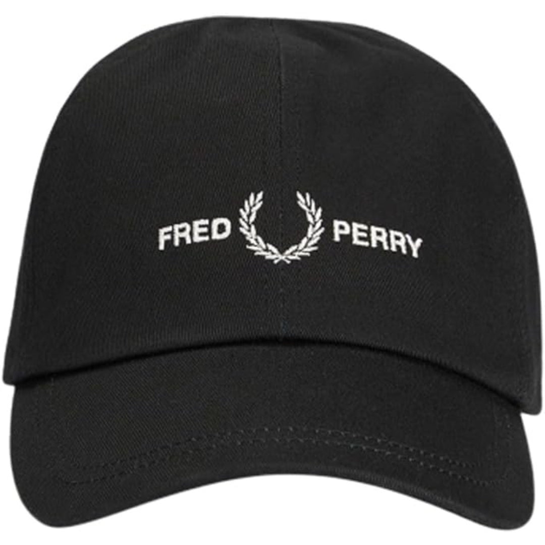 FRED PERRY HW4630 464 BLACK TWILL CAP One Size