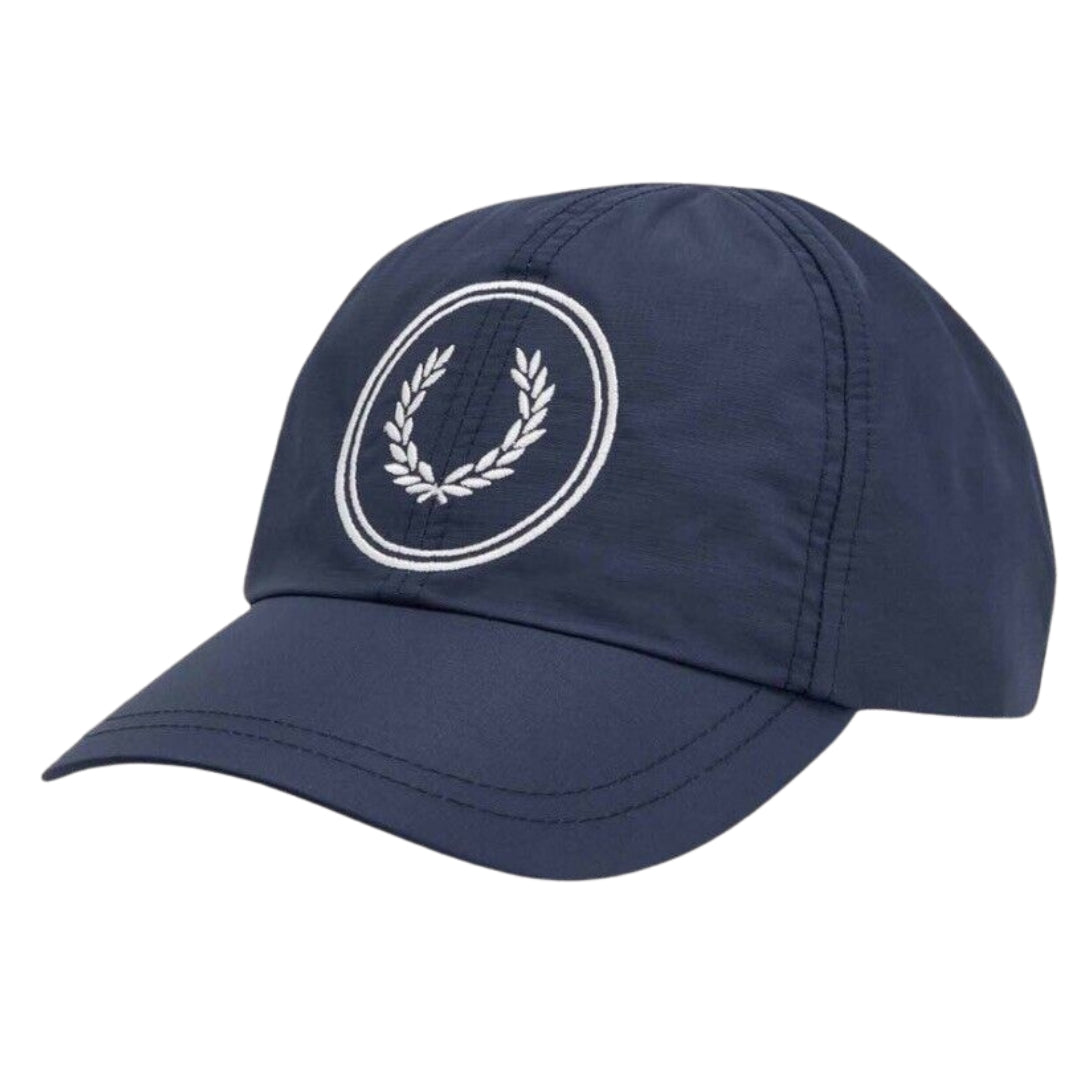 Fred Perry Ripstop Logo Navy Blue Hat