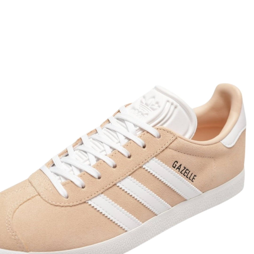 Adidas Gazelle Halo Blush Cloud White Core Black Trainers UK 3